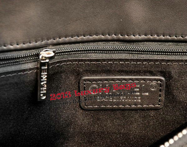 Chanel Classic Coco Bag Black GST Sheepskin Leather A50995 Silver