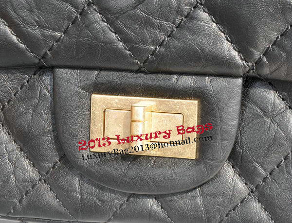 Chanel Glazed Crackled Leather Classic Flap Bag A30227 Black