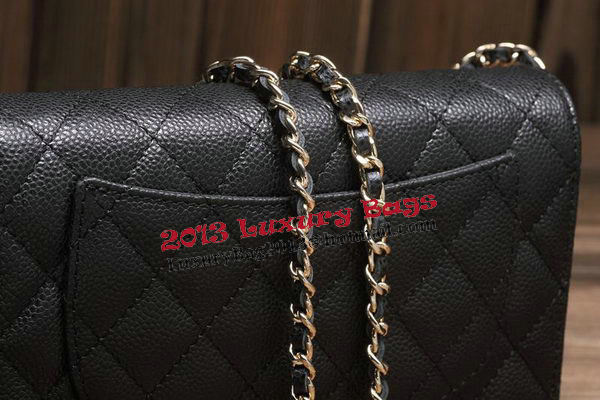 Chanel mini Flap Bag A33814 Black Cannage Pattern Gold