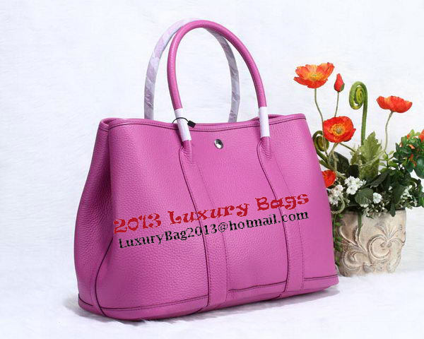 Hermes Garden Party 36cm Tote Bag Grainy Leather Lavender