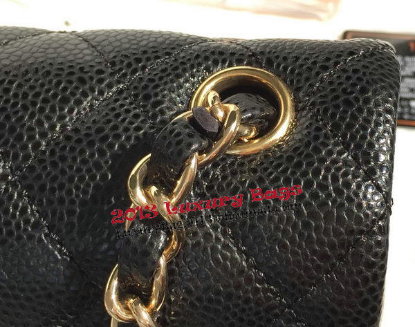 Chanel Classic Flap Bags black Original Cannage Patterns A1116 Gold