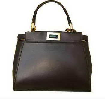 Fendi mini Peekaboo Bag Original Leather 55211 Black