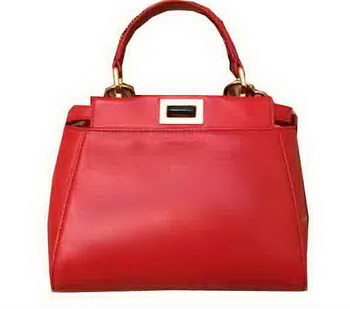 Fendi mini Peekaboo Bag Original Leather 55211 Red