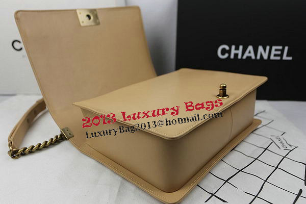 Chanel Boy Flap Shoulder Bag Original Sheepskin Leather A67087 Apircot
