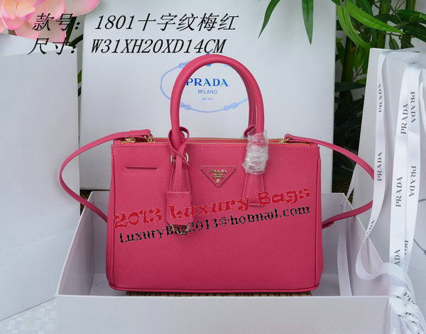 Prada Saffiano Leather Tote Bag PBN1801 Rose