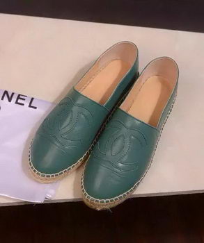 Chanel Leather Toe Flat CH1015LRF Green