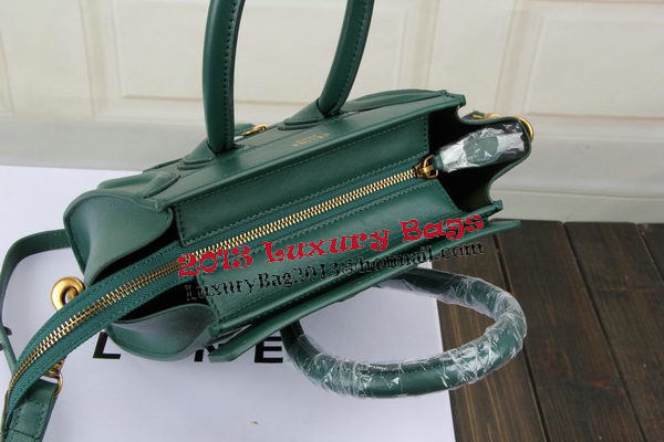 Celine Luggage Nano Bag Original Leather CTS3309 Green