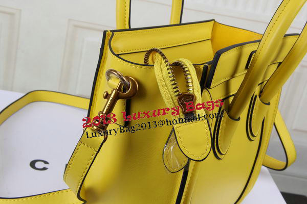 Celine Luggage Nano Bag Original Leather CTS3309 Yellow