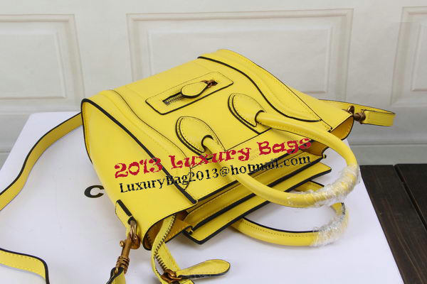 Celine Luggage Nano Bag Original Leather CTS3309 Yellow