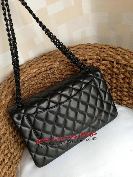 Chanel Classic Flap Bags Original Lambskin Leather A1113 Black