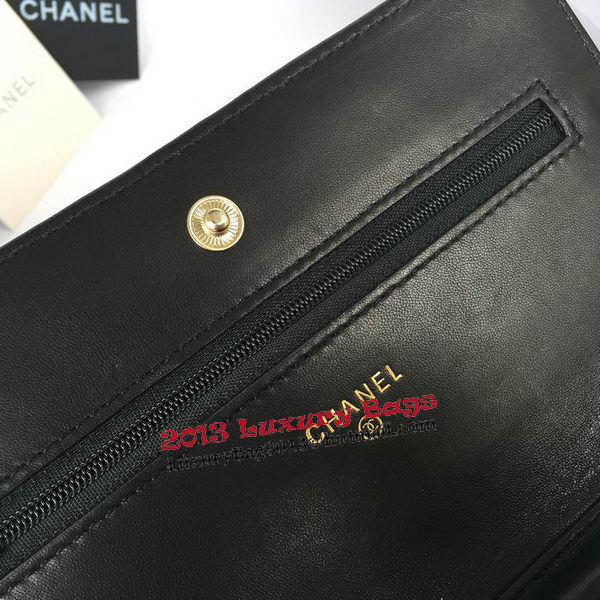 Chanel mini Flap Bag Black Original Sheepskin A33814 Gold