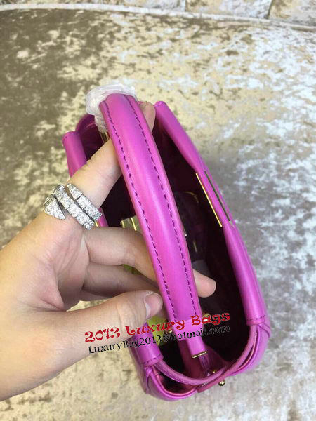 Fendi mini Peekaboo Bag Calfskin Leather 30320 Purple