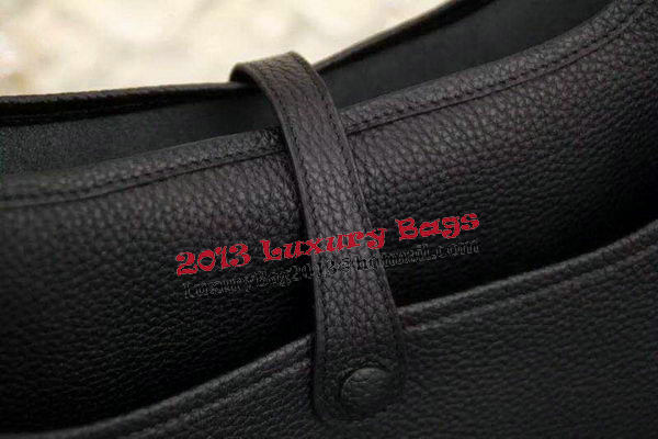 Hermes Evelyne 28cm Messenger Bag Original Leather H1188 Black