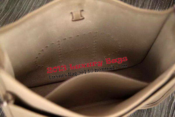 Hermes Evelyne 28cm Messenger Bag Original Leather H1188 Grey