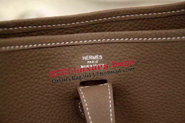 Hermes Evelyne 28cm Messenger Bag Original Leather H1188 Khaki
