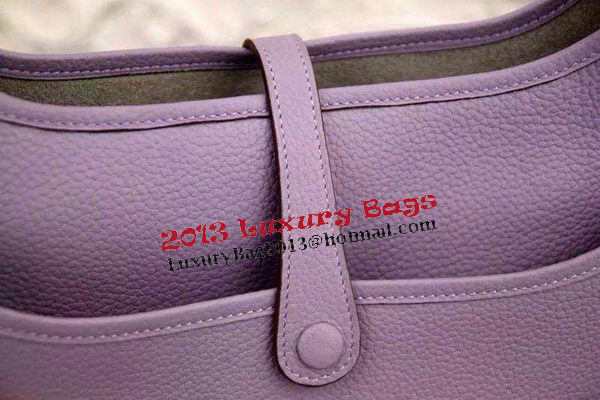 Hermes Evelyne 28cm Messenger Bag Original Leather H1188 Lavender