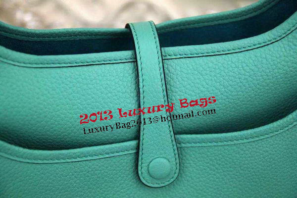 Hermes Evelyne 28cm Messenger Bag Original Leather H1188 Light Green