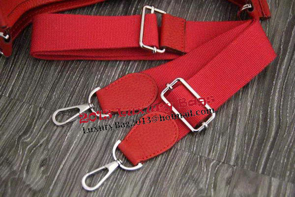 Hermes Evelyne 28cm Messenger Bag Original Leather H1188 Red