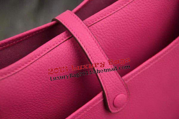 Hermes Evelyne 28cm Messenger Bag Original Leather H1188 Rose