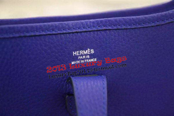 Hermes Evelyne 28cm Messenger Bag Original Leather H1188 Royal