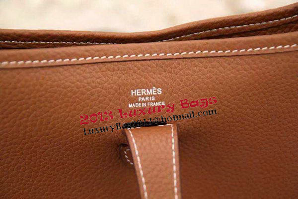 Hermes Evelyne 28cm Messenger Bag Original Leather H1188 Wheat