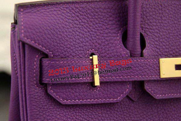 Hermes Birkin 35CM 30CM Tote Bag Original Leather HB35O Purple