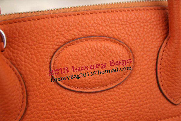 Hermes Bolide 31CM Original Leather Tote Bag Orange