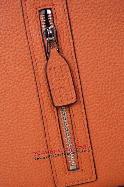 Hermes Briefcase Original Grainy Leather H8813T Orange