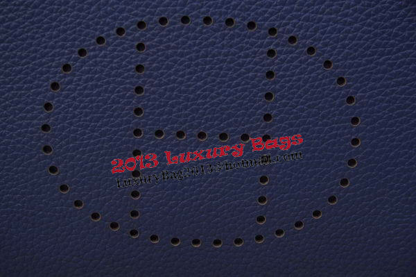 Hermes Briefcase Original Grainy Leather H8813T Royal