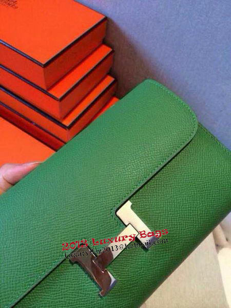 Hermes Constance Long Wallets Original Leather HA909 Green