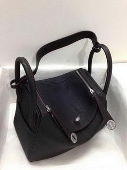 Hermes Lindy 30CM Original Leather Shoulder Bag HLD30 Black