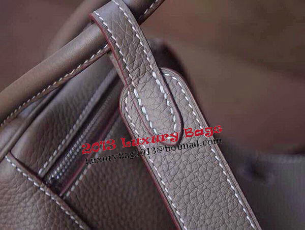 Hermes Lindy 30CM Original Leather Shoulder Bag HLD30 Dark Grey