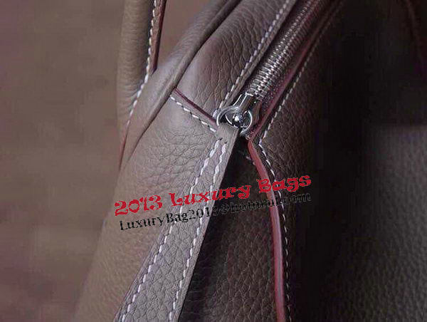 Hermes Lindy 30CM Original Leather Shoulder Bag HLD30 Dark Grey