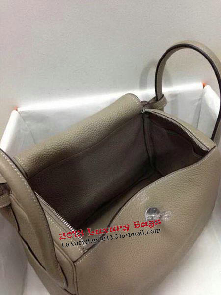 Hermes Lindy 30CM Original Leather Shoulder Bag HLD30 Khaki