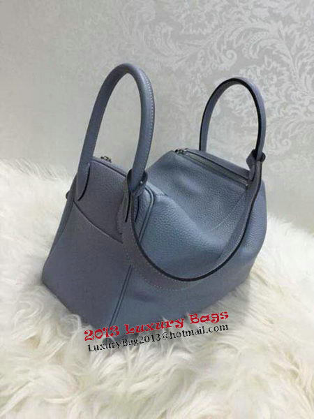 Hermes Lindy 30CM Original Leather Shoulder Bag HLD30 Light Blue