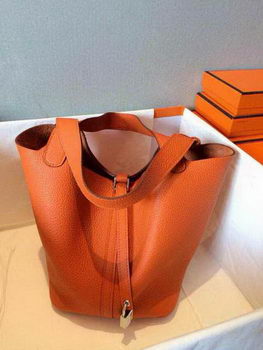 Hermes Picotin Lock 22cm Bags Litchi Leather HPT22 Orange