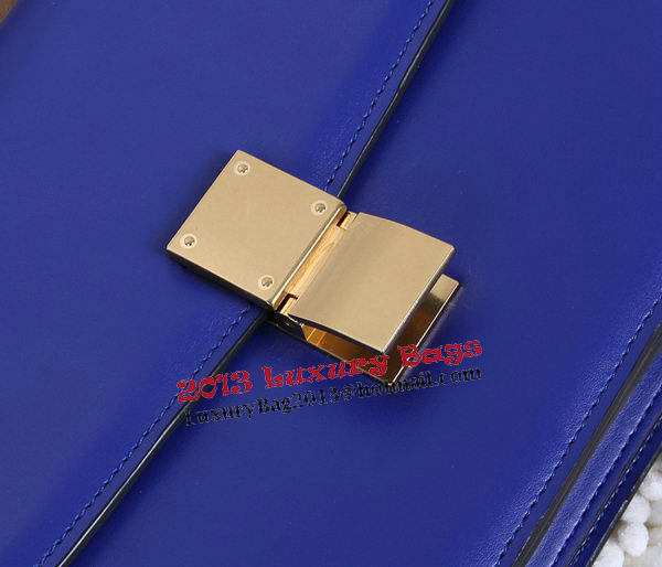 Celine Classic Box Small Flap Bag Calfskin C88007T Blue