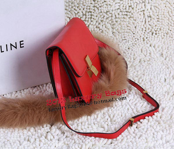Celine Classic Box Small Flap Bag Calfskin C88007T Red