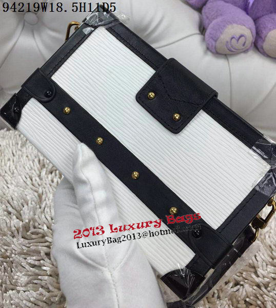 Louis Vuitton Petite Malle Epi Leather Bag M94219 White