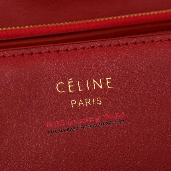 Celine Classic Box Small Flap Bag Smooth Leather C88007C Burgundy
