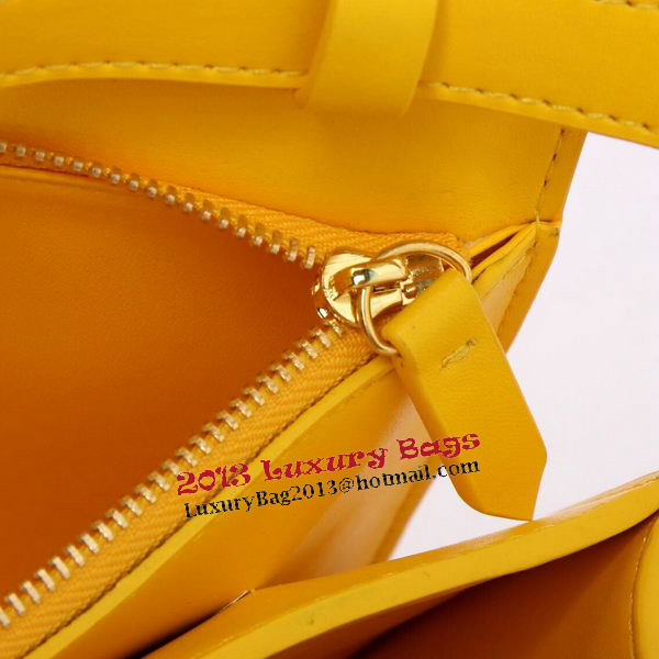 Celine Classic Box Small Flap Bag Smooth Leather C88007C Yellow