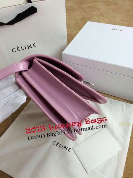 Celine Classic Box Small Flap Bag Smooth Leather C11042 Light Pink