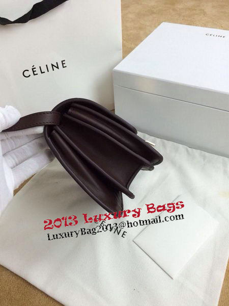 Celine Classic Box mini Flap Bag Smooth Leather C11041T Burgundy
