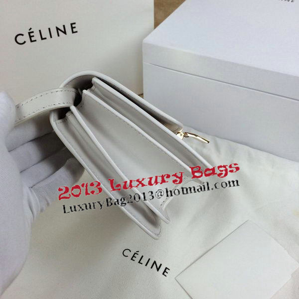 Celine Classic Box mini Flap Bag Smooth Leather C11041T White