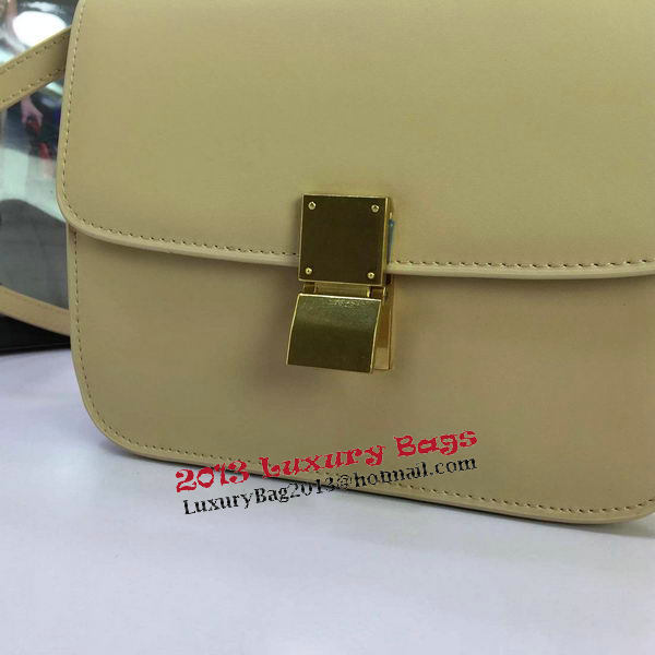 Celine Classic Box Flap Bag Calfskin Leather C88008 Apricot
