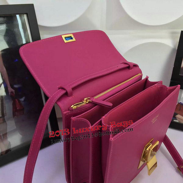Celine Classic Box Flap Bag Calfskin Leather C88008 Rosy