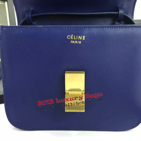 Celine Classic Box Flap Bag Calfskin Leather C88008 Royal