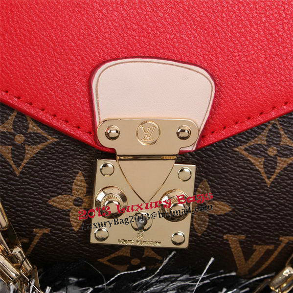 Louis Vuitton Monogram Canvas Pallas Chain Aurore Bag M41200 Red