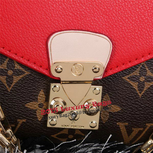 Louis Vuitton Monogram Canvas Pallas Chain Aurore Bag M41200 Red Louis Vuitton Monogram Canvas Pallas Chain Aurore Bag M41200 Red
