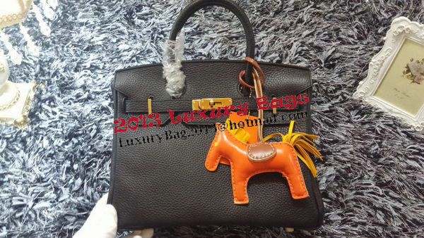 Hermes Birkin 30CM Tote Bags Litchi Leather H30LI Black